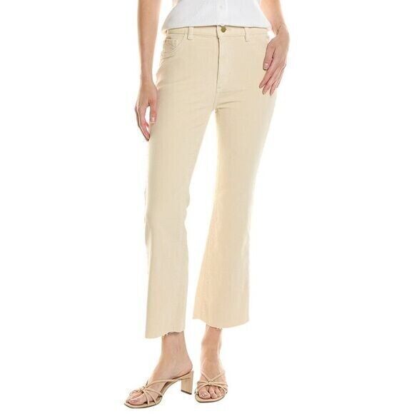 NWT DL1961 Corduroy Bridget Boot Instasculpt High Rise Jeans Ecru Cream Women 31 - Picture 1 of 16
